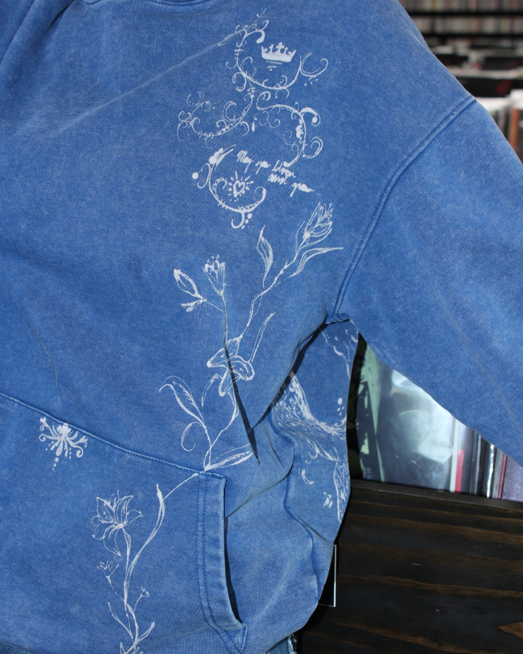 Hand-Painted Sketch Streetwear Hoodie