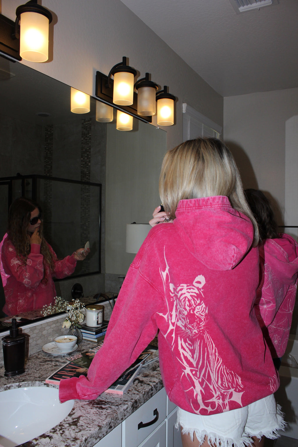 Hand-Painted Tiger Streetwear Hoodie